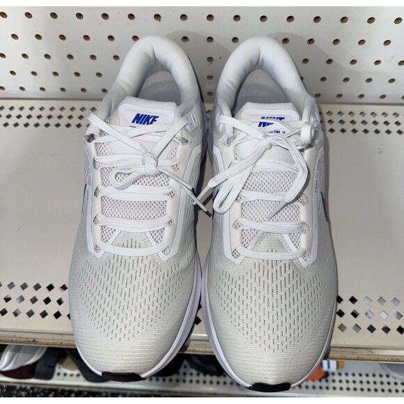 Nike Air Zoom Structure 24 Mens Athletic Running Shoes Size 10.5 White Blue - Picture 4 of 9